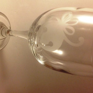 Personalized Custom Etched Wine Glass image 4