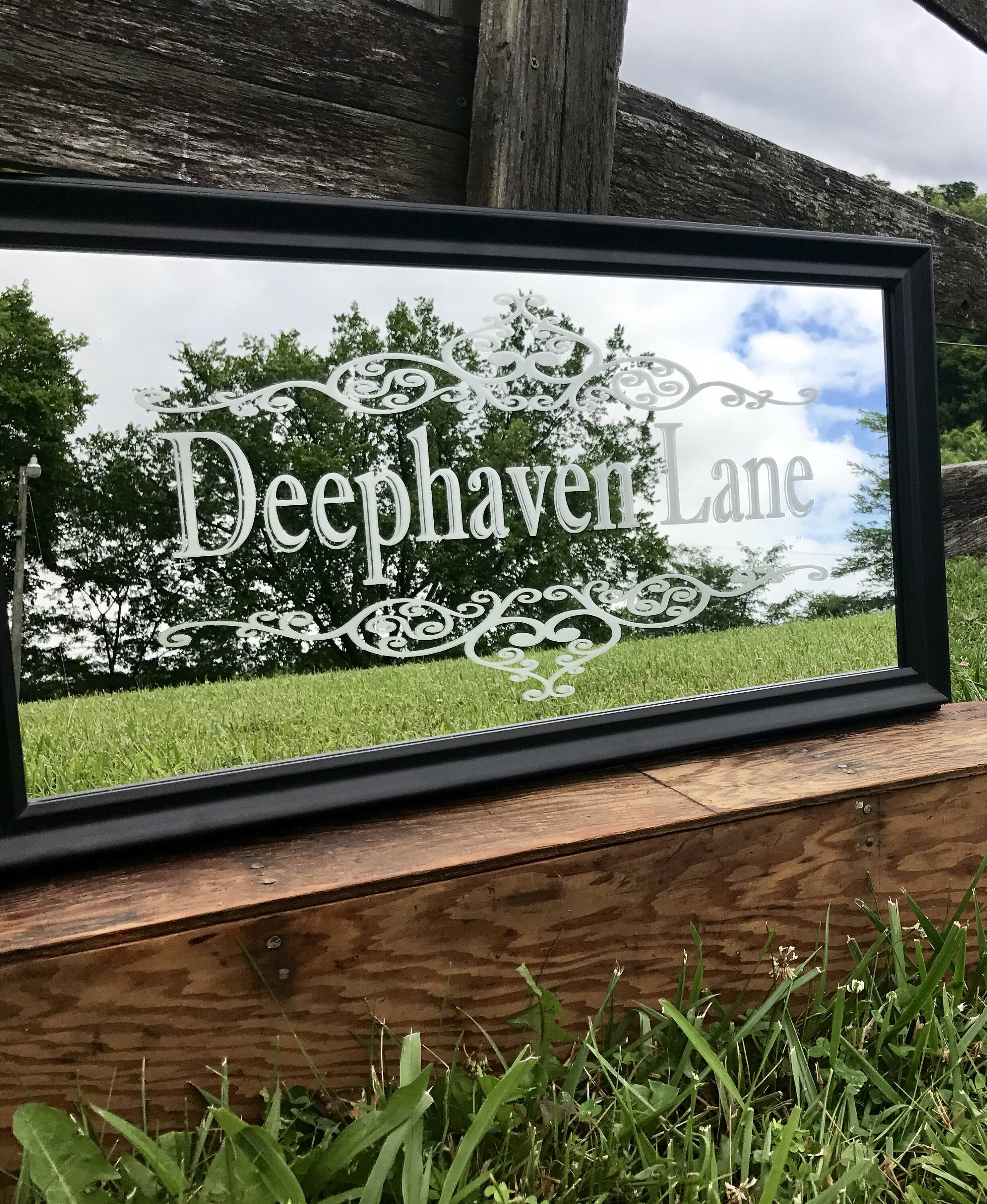 Custom Personalized Mirror Large Mirror Personalized Bar Etsy