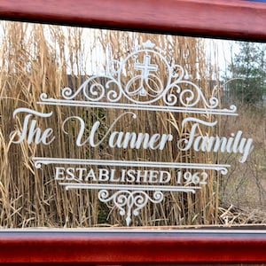 Custom Faith Family Mirror, Large Mirror, Personalized Bar Mirror, Custom Engraved Mirror, Etched Bar Mirror, Custom Bar Mirror 12x24