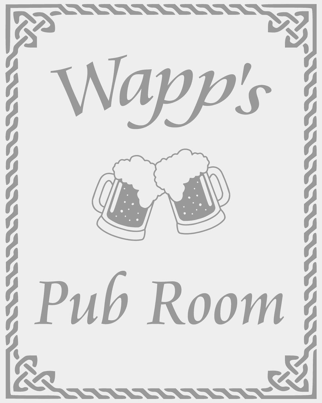 Custom Personalized Pub Mirror Large Mirror Personalized Bar Etsy