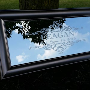 Custom Personalized Mirror|Large Mirror|Personalized Bar Mirror|Custom Engraved Mirror|Etched Bar Mirror|Custom Bar Mirror|12x24
