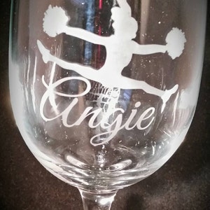 Personalized Custom Etched Wine Glass image 2