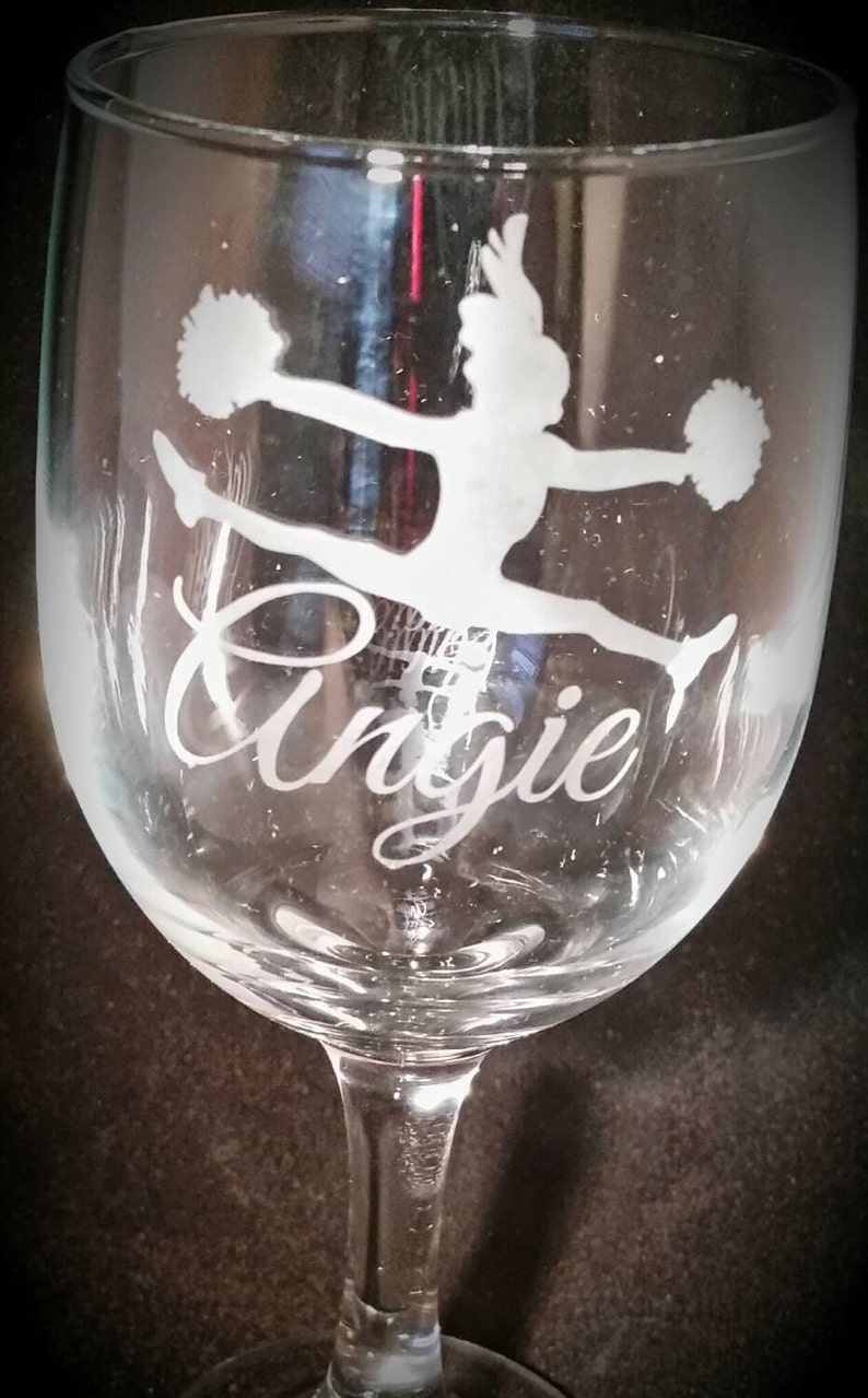 Personalized Custom Etched Wine Glass image 2