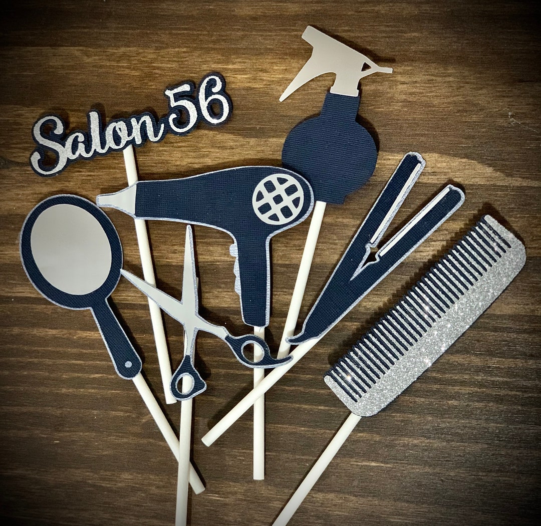 Custom Beauty Salon Birthday Cupcake Toppershair Salon Centerpiece