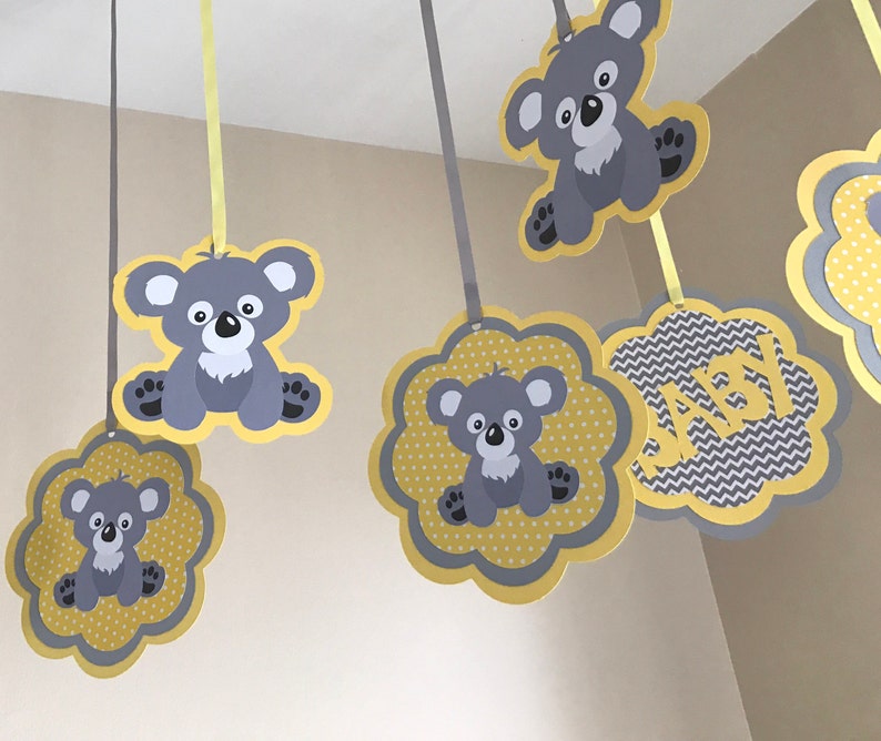 Adorable Koala Baby Shower Ceiling Hanging Decorations Etsy