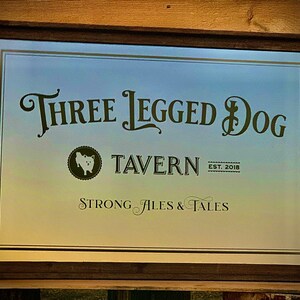 Custom Dog Mirror|Large Mirror|Personalized Bar Mirror|Farmhouse Decor|Custom Engraved Mirror|Etched Mirror|24x36 Barnwood Frame