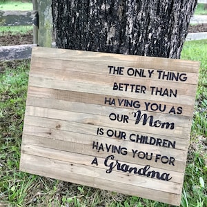Hanging Rustic Reclaimed Barnwood Barn wood Hand Painted Sign