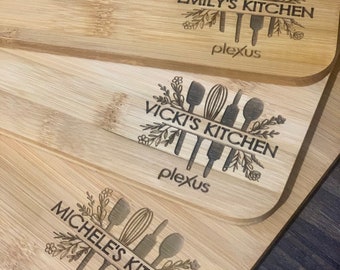 Custom Laser Engraved Bamboo Cutting Board|Personalized Cutting Board|Custom Charcuterie Board|Cheese Tray|Engraved Kitchen Sign|Recipe|9x12