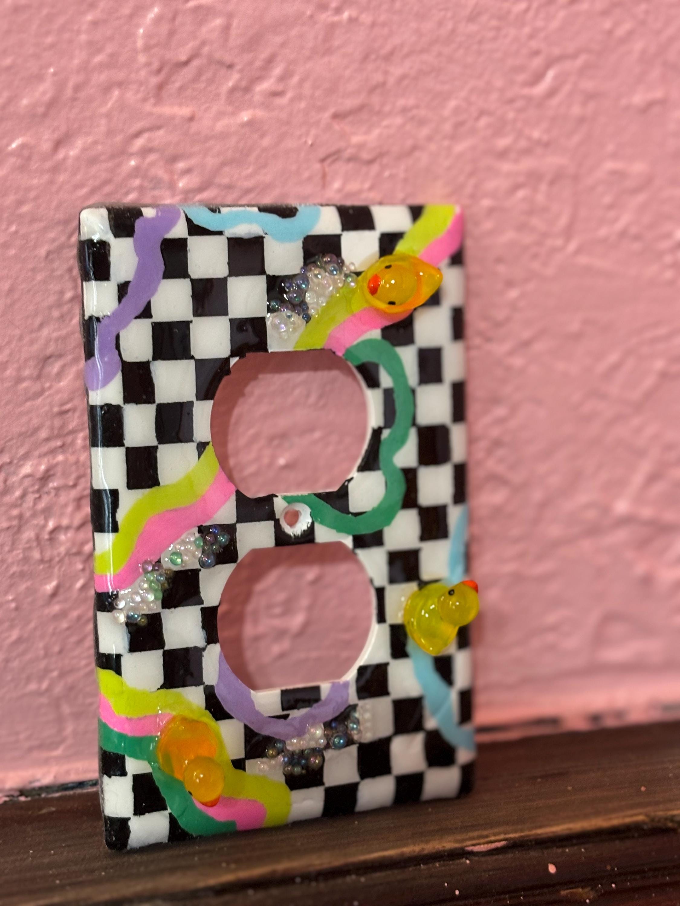 Retro duck light switch cover