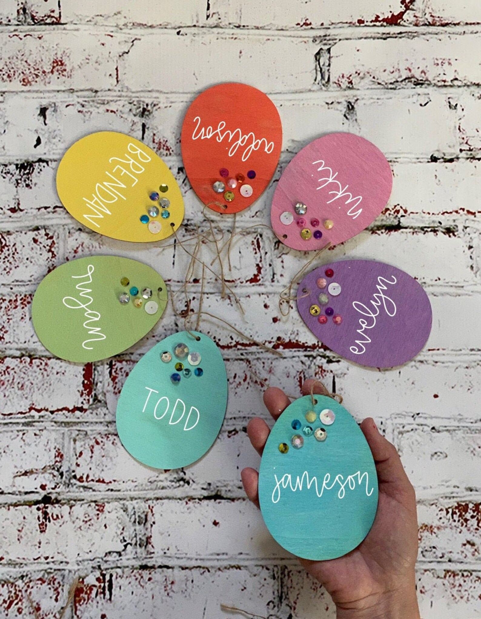 Easter egg name tag personalized Easter egg tags Etsy