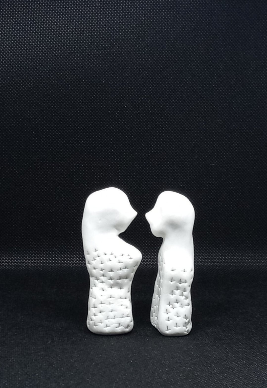 Abstract Sculpture, Polymer Clay Sculpture, Couple Sculpture, Clay