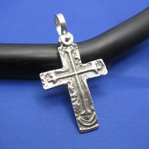 Sterling Silver Unique Artisan Handcrafted Custom Atocha Coin Cross Pendant