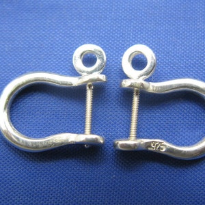 Small Sterling Silver Pirate Shackle Earring Pair Handmade by - Etsy