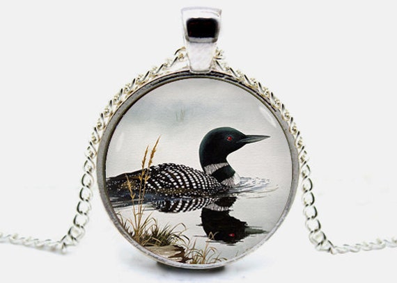 Solid Bronze Loon Cufflinks Loon Bird Cuff Links