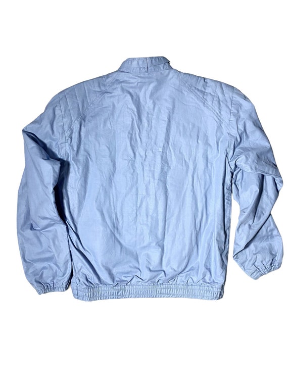 1980s Powder Blue Mod Grandpa Spring Quilted Bomb… - image 3