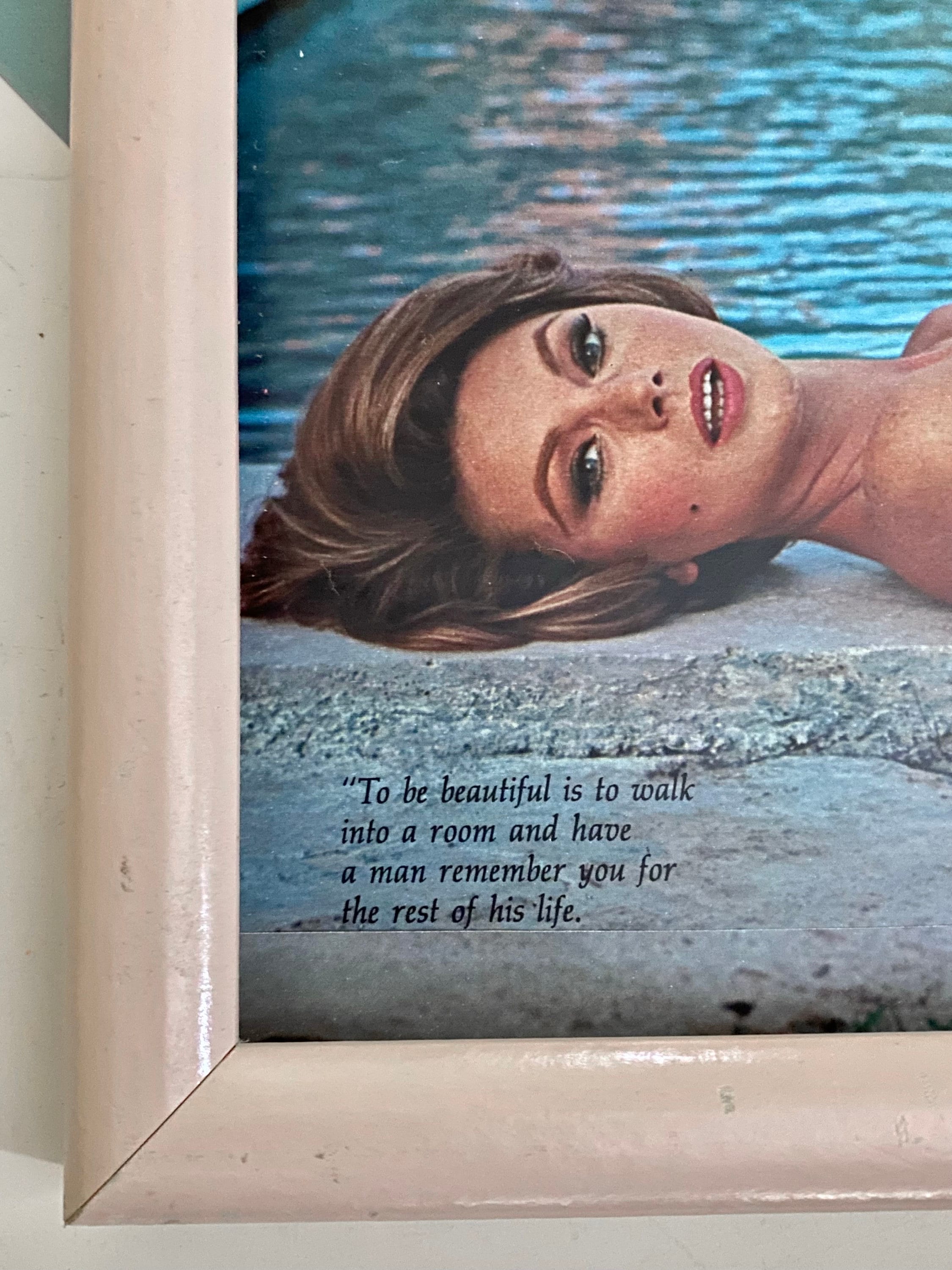 1960s Playboy Framed Poolside Playmate Etsy