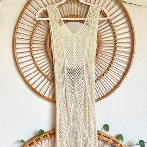 Anthropologie Maeve Crochet Maxi Extra Lange Boho Swim Coverup Bild 4