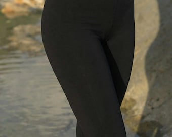 Bamboo Leggings, High Waist Sustainable Yoga Pants