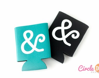 Ampersand Typography Can Hugger - Personalized Beer/Soda Can Holder for artist, graphic designer, nerdy gift, design, artsy