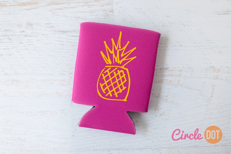 Pineapple Beer Can KOOZIE® Personalized Soda Can Hugger for Etsy