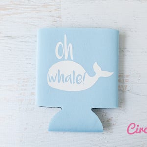 Oh Whale / Oh Well Can KOOZIE® Personalized Beer/Soda Can coozie for beach trip, summer vacation, bachelor bachelorette party, kids gift image 5