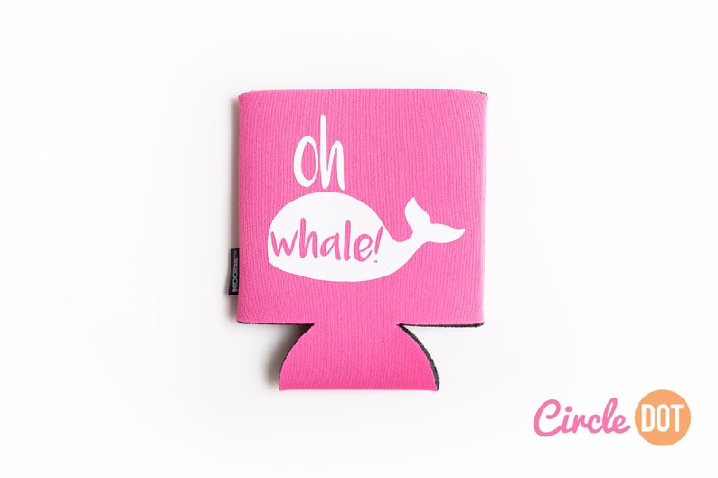 Oh Whale / Oh Well Can KOOZIE® Personalized Beer/Soda Can coozie for beach trip, summer vacation, bachelor bachelorette party, kids gift image 7