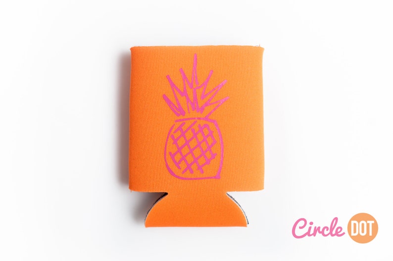 Pineapple Beer Can KOOZIE® Personalized Soda Can Hugger for Etsy
