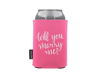 Will You Marry Me? Can KOOZIE® - Engagement Proposal Beer/Soda Can Hugger | engaged, marriage, wedding proposal, pop the question, love beer