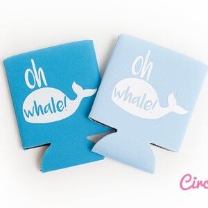 Oh Whale / Oh Well Can KOOZIE® Personalized Beer/Soda Can coozie for beach trip, summer vacation, bachelor bachelorette party, kids gift image 6