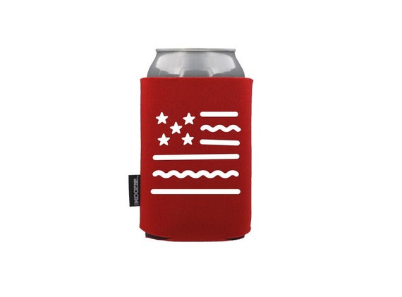 Fourth of July America koozie fits all Slim seltzer cans, regular beer soda  can koozie, beer bottle koozie, flag koozie, all in one koozie