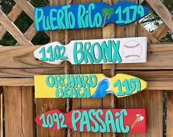 Directional Signs Arrows, Wood Directional Arrow, Directional Signs for Yard, Miles to Signs, Mile Marker Sign, Island Signs, Location Signs