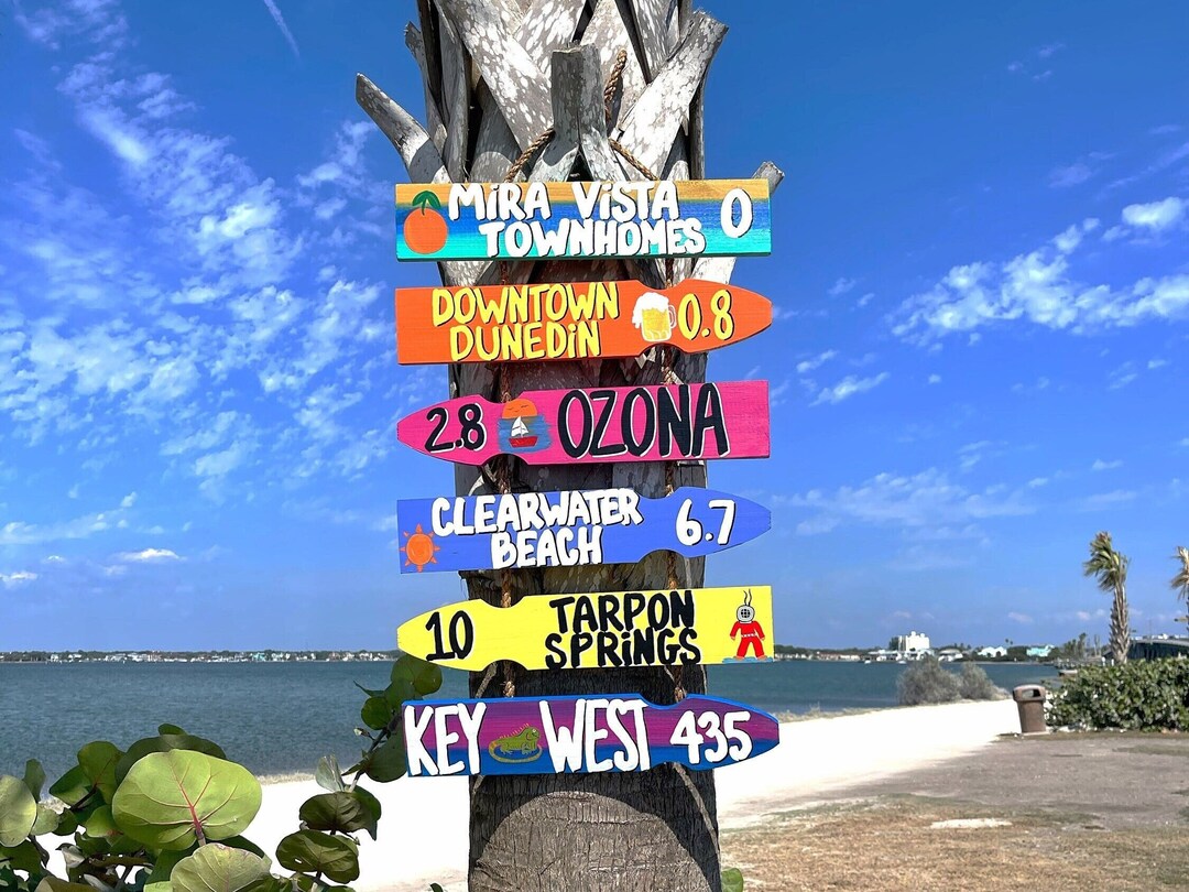 Beach Direction Signs, Destination Signs, Personalized Directional