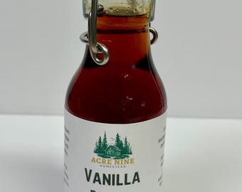 Homemade Organic Tahitian Vanilla Extract, 4 oz