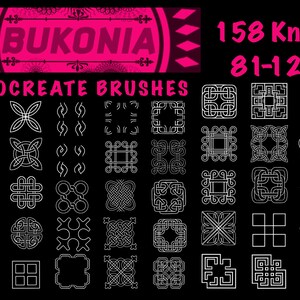 40 Knotenstempel 3 von 4 - Procreate Brushes von Bukonia