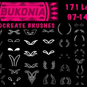 48 Blattstempel 3 von 4 - Procreate Brushes von Bukonia