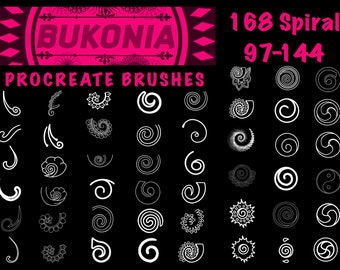 48 Spirale 3 von 4 - Procreate Brushes von Bukonia