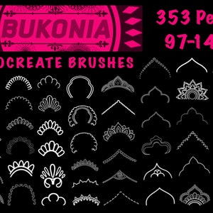 48 Petal Stamps 3 of 8 - Procreate Brushes by Bukonia