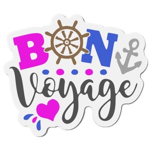 Bon Voyage Cruise door magnet, Cruise door magnets, Cruise ship door magnets, Cruise ship decor, Cruise door decorations, Cruise door decor