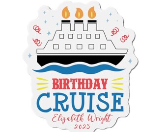 Personalized Birthday Cruise cruise ship cabin door magnet, Cruise cabin magnet, Birthday Cruise Magnet, Cruise cabin door magnet, Cruise
