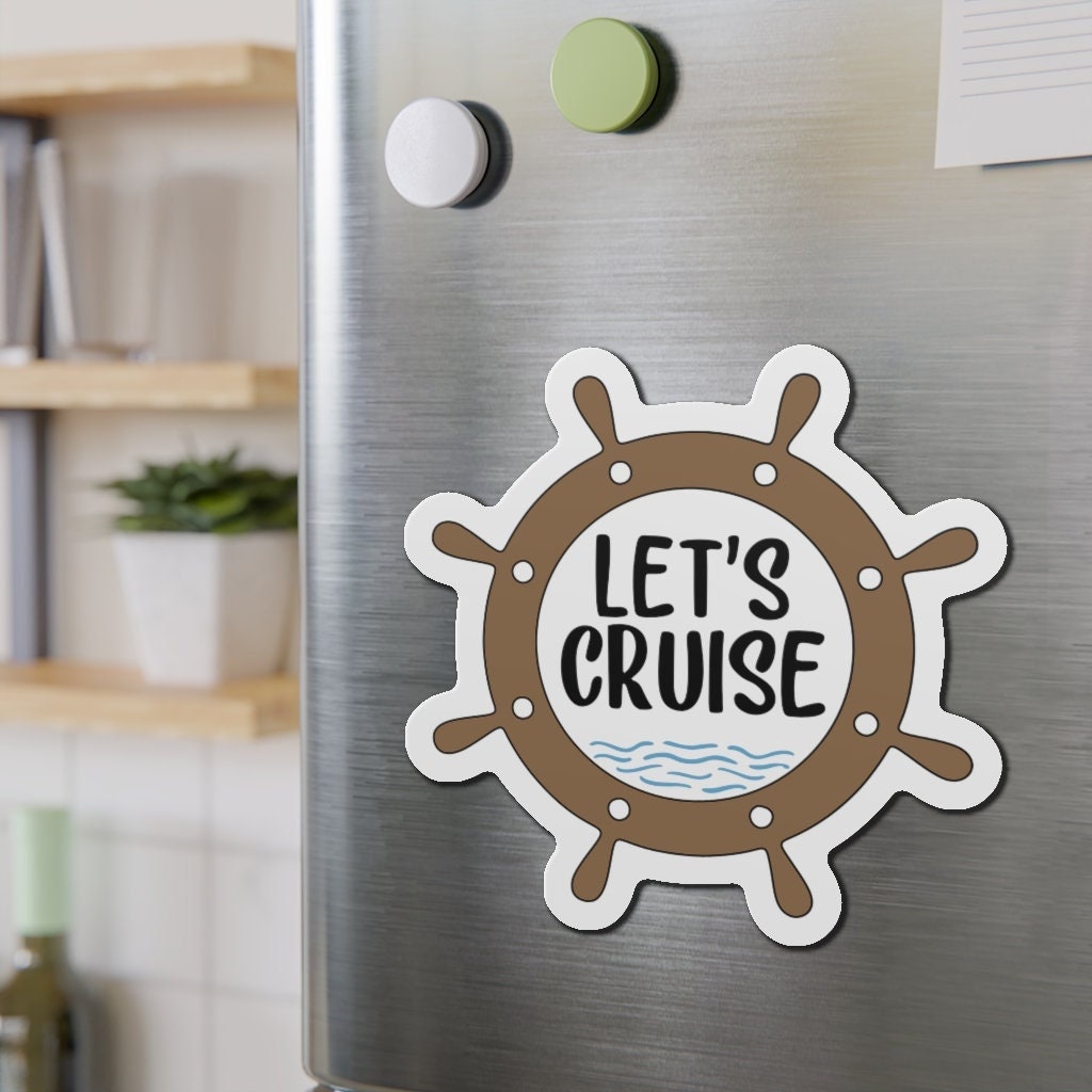 Let s Cruise Cruise Ship Door Magnet Cruise Cabin Magnet Etsy