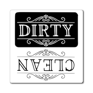 Clean or Dirty Dishwasher Magnet, Dishwasher Magnet, Clean and Dirty Magnet, Dishwashing Magnet, Clean and Dirty Dishwasher Magnet, Dis