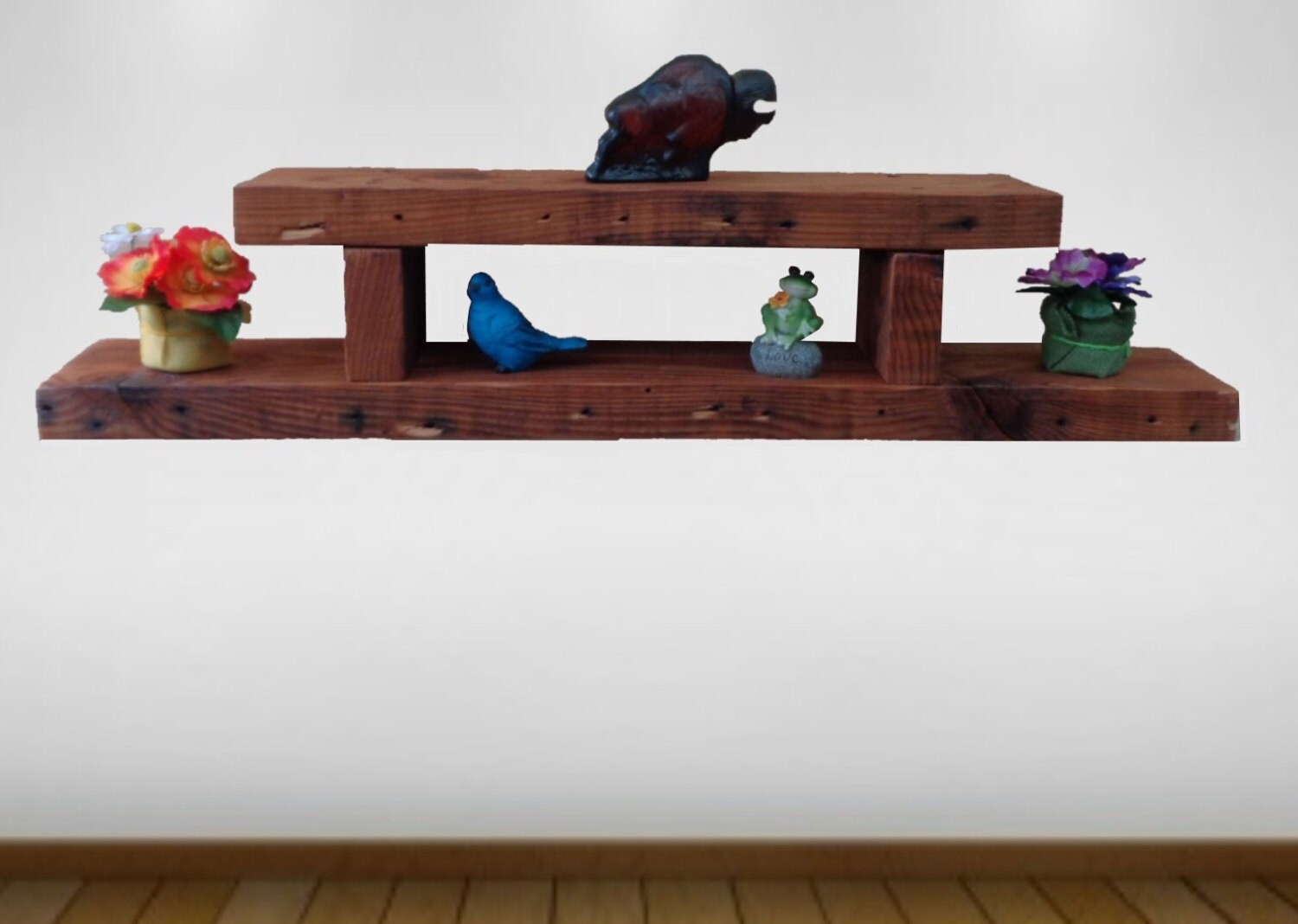 reclaimed rafter wood shelf 36 long from a old Etsy