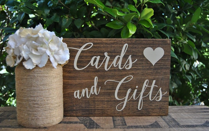Cards and Gifts Sign Cards Signs Gift Table Sign Wedding Etsy