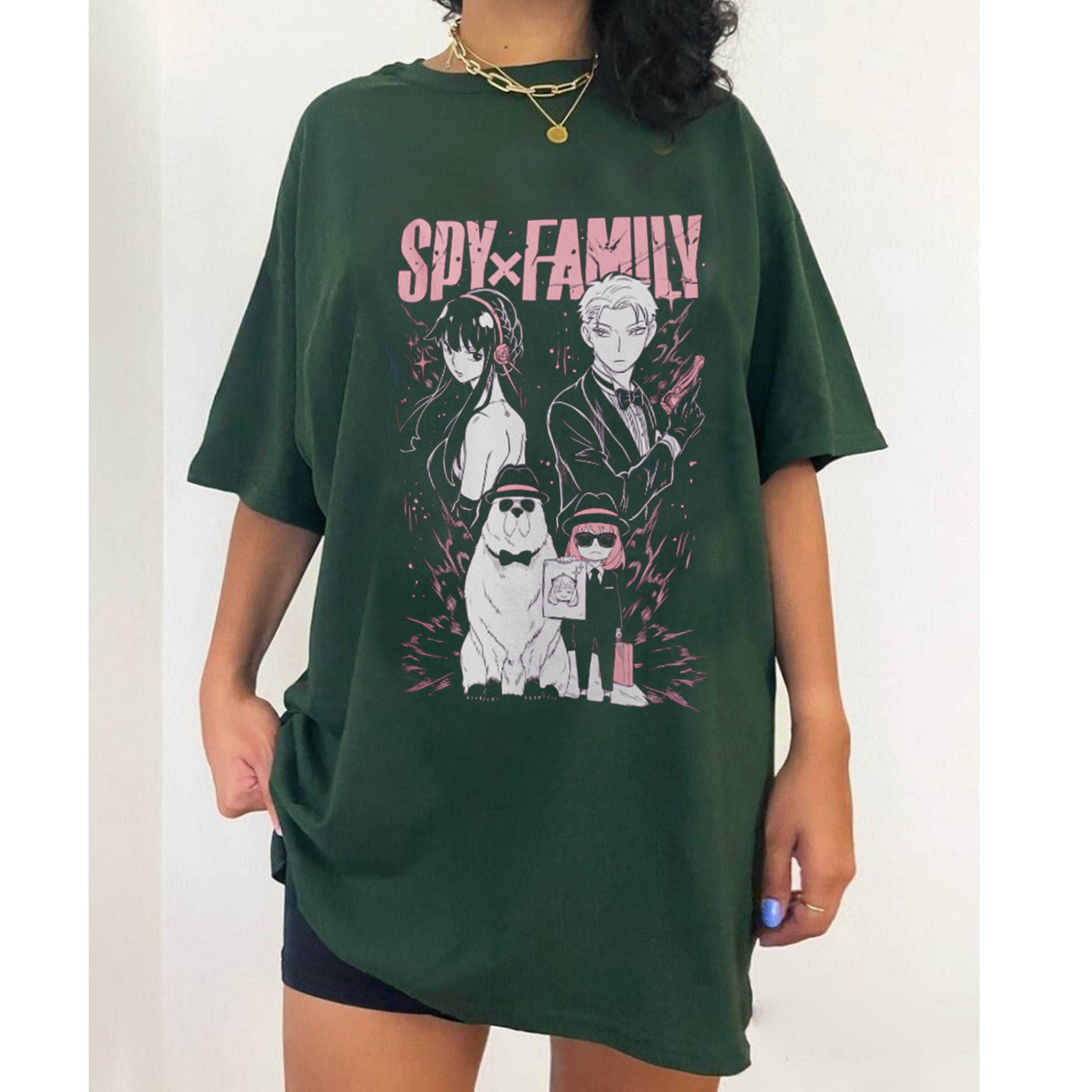 SPY × FAMILY short sleeve oversized printed T-shirt - Women