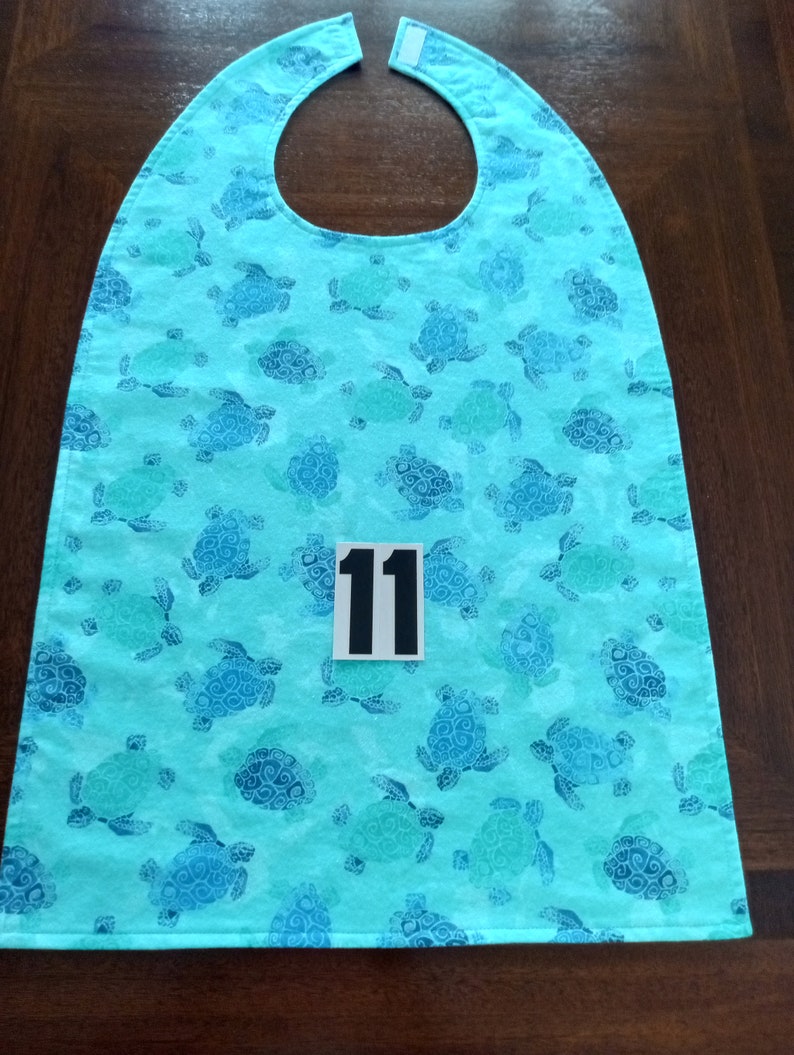 Adult Bib, Reversible, Longer Length image 3