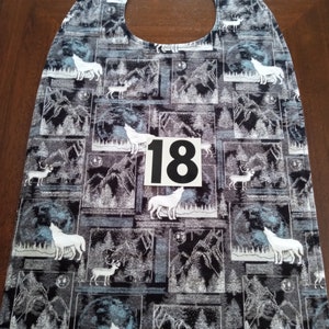 Adult Bib, Reversible, Longer Length image 10