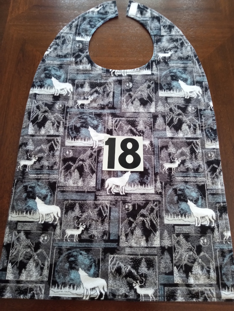 Adult Bib, Reversible, Longer Length image 10