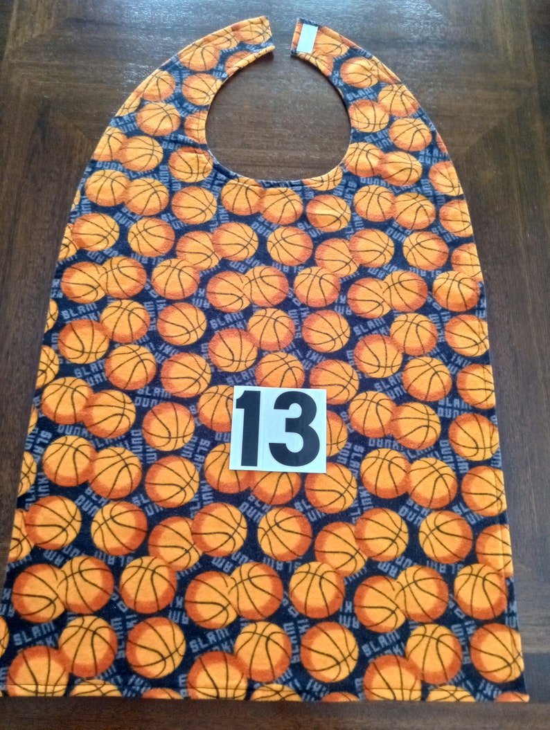 Adult Bib, Reversible, Longer Length image 5