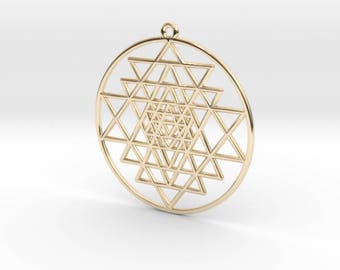 Small Sri Yantra Pendant