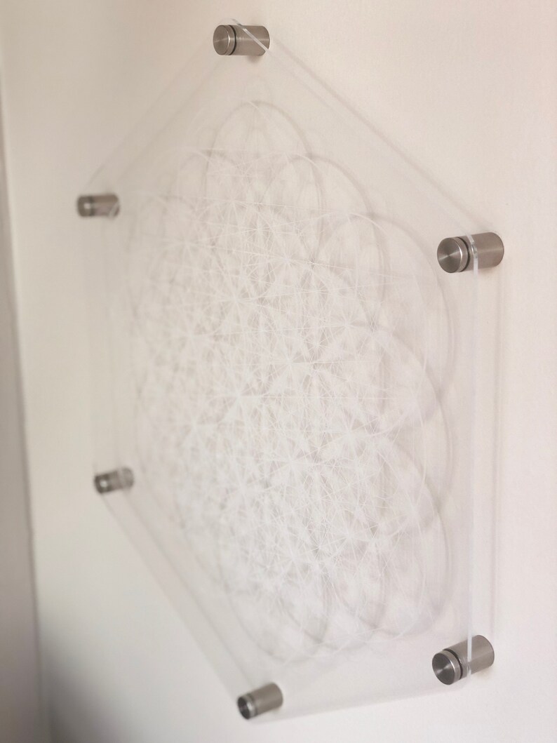 Metatron's Cube Artwork Decorative Standoff Frame for Etsy